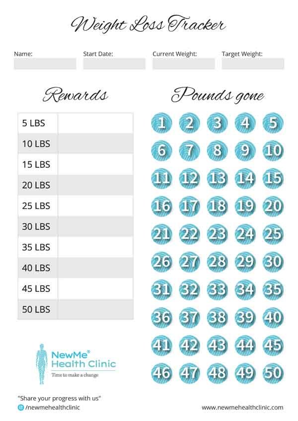 Rewards weight loss tracker preview